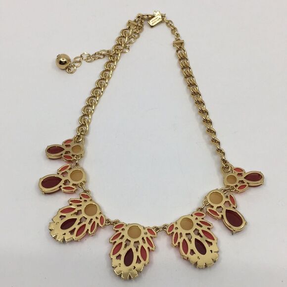 Kate Spade Steamer Glow Graduated Collar Necklace Pink and Yellow Gold Tone - Picture 14 of 16